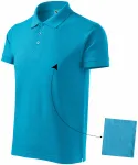 Elegantes Poloshirt für Herren, türkis