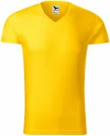 Eng anliegendes Herren-T-Shirt, gelb