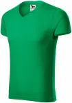 Eng anliegendes Herren-T-Shirt, Grasgrün