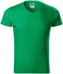 Eng anliegendes Herren-T-Shirt, Grasgrün