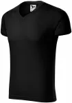 Eng anliegendes Herren-T-Shirt, schwarz