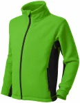 Fleece-Kontrastjacke für Kinder, Apfelgrün