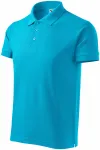 Gröberes Poloshirt für Herren, türkis