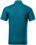 Herren-Poloshirt aus Bio-Baumwolle, petrol blue