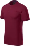 Herren-Poloshirt mit Bomberkragen, garnet
