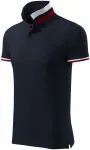 Herren Poloshirt mit Stehkragen, dunkelblau