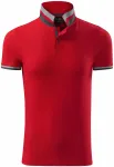 Herren Poloshirt mit Stehkragen, formula red
