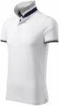 Herren Poloshirt mit Stehkragen, weiß