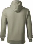 Herren Sweatshirt mit Kapuze ohne Reißverschluss, helles Khaki