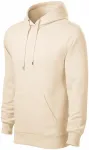 Herren Sweatshirt mit Kapuze ohne Reißverschluss, mandel Herren Sweatshirt mit Kapuze ohne Reißverschluss, mandel