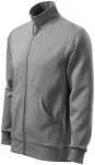 Herren Sweatshirt ohne Kapuze, dunkelgrauer Marmor Herren Sweatshirt ohne Kapuze, dunkelgrauer Marmor