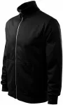 Herren Sweatshirt ohne Kapuze, schwarz