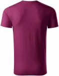 Herren-T-Shirt aus strukturierter Bio-Baumwolle, fuchsie