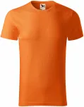 Herren-T-Shirt aus strukturierter Bio-Baumwolle, orange