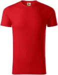 Herren-T-Shirt aus strukturierter Bio-Baumwolle, rot