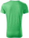 Herren T-Shirt mit gerollten Ärmeln, grüner Marmor