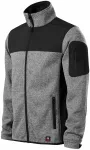 Herrenjacke für Freizeit, helles Strickgrau