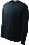 Herren/Kinder Sweatshirt ohne Kapuze, dunkelblau