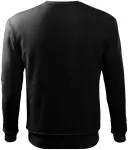 Herren/Kinder Sweatshirt ohne Kapuze, schwarz