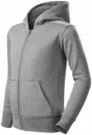 Kinder Sweatshirt mit Kapuze, dunkelgrauer Marmor