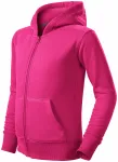 Kinder Sweatshirt mit Kapuze, lila