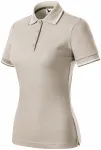 Klassisches Poloshirt für Damen, eisgrau
