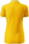 Kontrast-Poloshirt für Damen, gelb