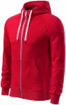 Kontrastiertes Herren-Sweatshirt mit Kapuze, formula red