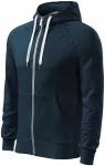 Kontrastiertes Herren-Sweatshirt mit Kapuze, dunkelblau