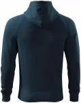 Kontrastiertes Herren-Sweatshirt mit Kapuze, dunkelblau