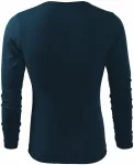 Langärmliges T-Shirt für Männer, dunkelblau