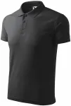 Loses Poloshirt der Männer, Anthrazit Marmor