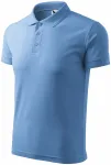 Loses Poloshirt der Männer, Himmelblau