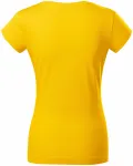 Slim Fit Damen T-Shirt mit rundem Halsausschnitt, gelb