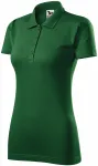 Slim Fit Poloshirt für Damen, Flaschengrün