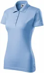 Slim Fit Poloshirt für Damen, Himmelblau