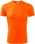 Sport-T-Shirt für Kinder, neon orange