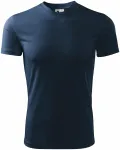 T-Shirt mit asymmetrischem Ausschnitt, dunkelblau