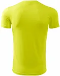T-Shirt mit asymmetrischem Ausschnitt, Neon Gelb