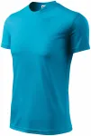 T-Shirt mit asymmetrischem Ausschnitt, türkis