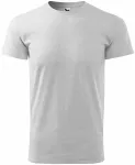 T-Shirt mit höherem Gewicht Unisex, hellgrauer Marmor