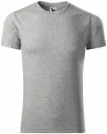 T-Shirt mit kurzen Ärmeln, dunkelgrauer Marmor