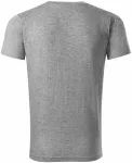 T-Shirt mit kurzen Ärmeln, gröber, dunkelgrauer Marmor