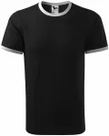 Unisex kontrast T-Shirt, schwarz
