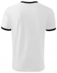 Unisex kontrast T-Shirt, weiß
